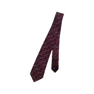 Missoni burgundy silk tie